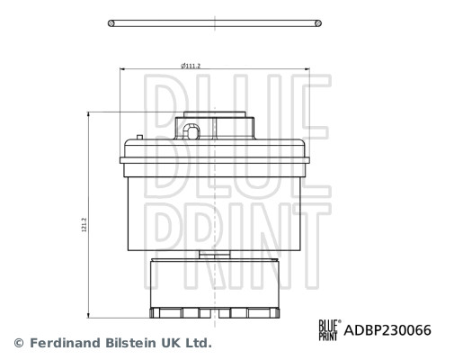 Ilustracja ADBP230066 BLUE PRINT filtr paliwa