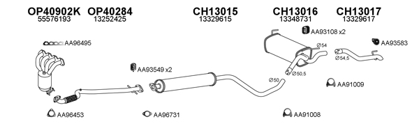 Ilustracja 130012 VENEPORTE układ wydechowy