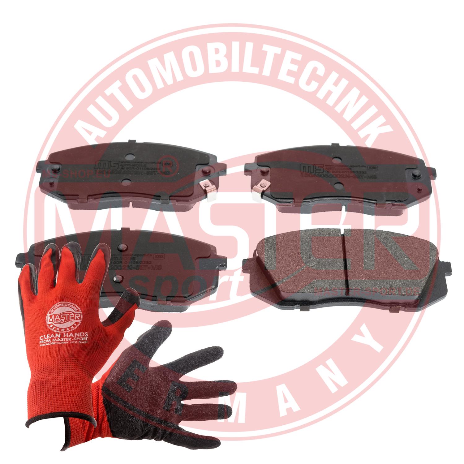 Ilustracja 13046056002N-SET-MSP MASTER-SPORT GERMANY klocki hamulcowe