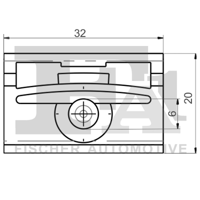 Ilustracja 10-40048.5 FA1 clip, listwa ochronna
