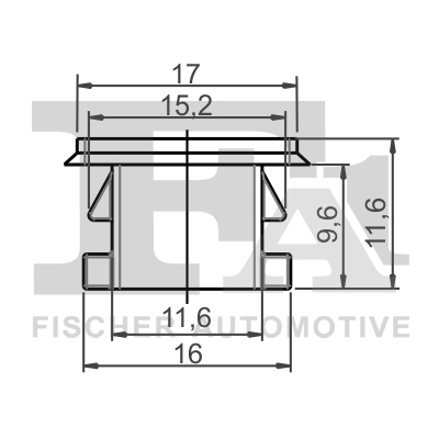 Ilustracja 10-60006.5 FA1 clip, listwa ochronna