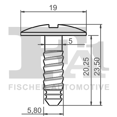 Ilustracja 11-10034.5 FA1 spinacz, zderzak