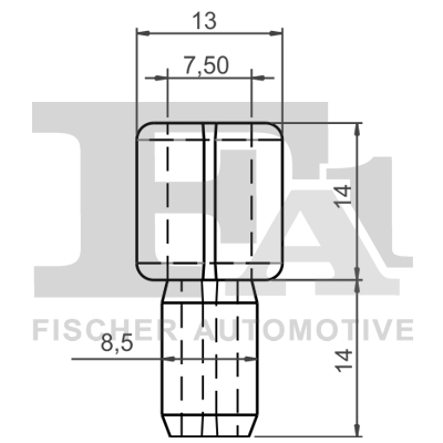 Ilustracja 11-10035.5 FA1 clip, listwa ochronna
