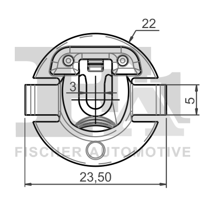 Ilustracja 11-10036.5 FA1 clip, listwa ochronna