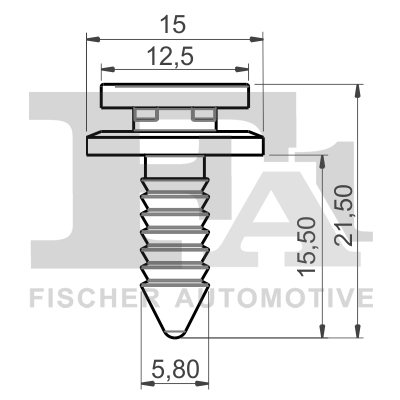 Ilustracja 11-40029.5 FA1 clip, listwa ochronna