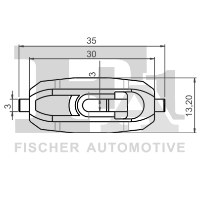 Ilustracja 11-40067.5 FA1 clip, listwa ochronna