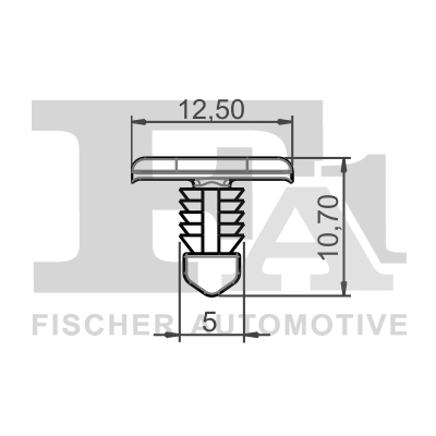 Ilustracja 11-40097.5 FA1 clip, listwa ochronna