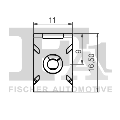 Ilustracja 11-40119.5 FA1 clip, listwa ochronna