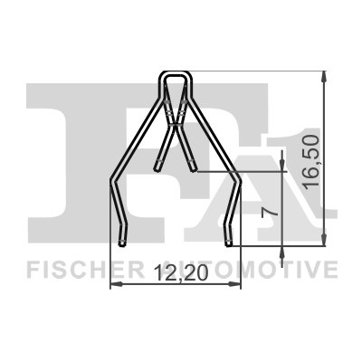 Ilustracja 11-40124.5 FA1 clip, listwa ochronna
