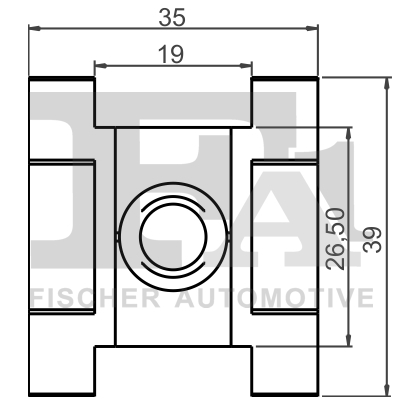 Ilustracja 11-40126.5 FA1 clip, listwa ochronna