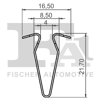 Ilustracja 11-40127.5 FA1 clip, listwa ochronna