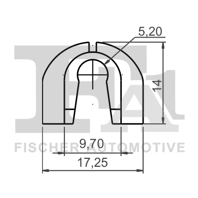 Ilustracja 11-40128.5 FA1 clip, listwa ochronna