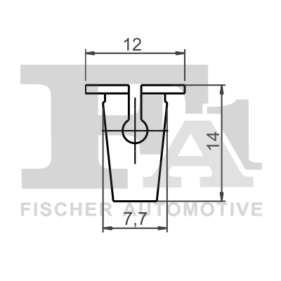 Ilustracja 11-60003.5 FA1 clip, listwa ochronna