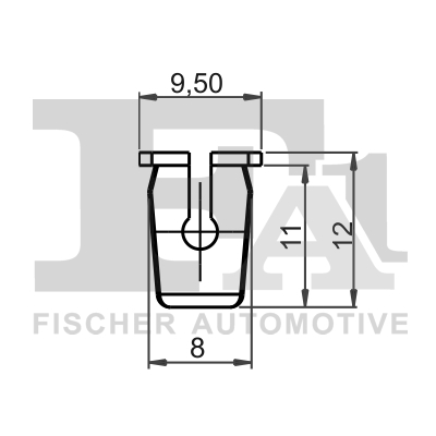 Ilustracja 11-60004.5 FA1 clip, listwa ochronna
