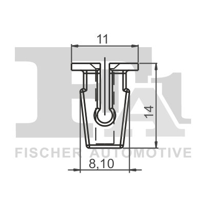 Ilustracja 11-60013.5 FA1 clip, listwa ochronna