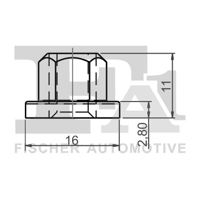 Ilustracja 11-70022.5 FA1 nakrętka