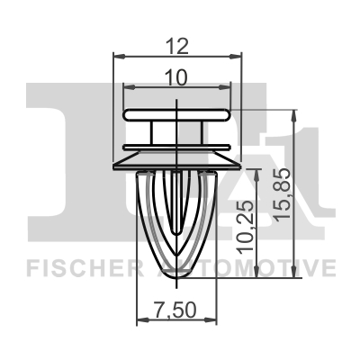 Ilustracja 12-40021.5 FA1 clip, listwa ochronna
