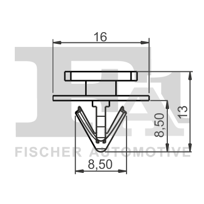 Ilustracja 12-40022.5 FA1 clip, listwa ochronna