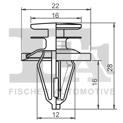 Ilustracja 13-10014.5 FA1 clip, listwa ochronna