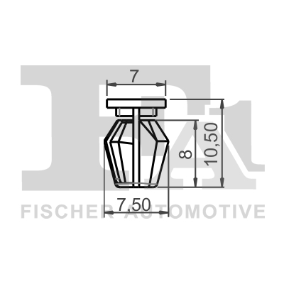 Ilustracja 21-10028.5 FA1 clip, listwa ochronna