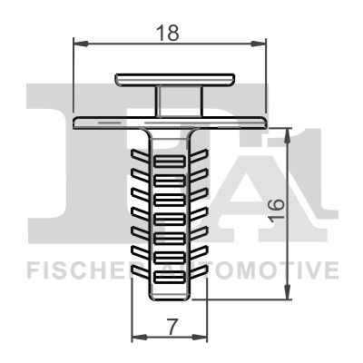 Ilustracja 21-10029.5 FA1 clip, listwa ochronna