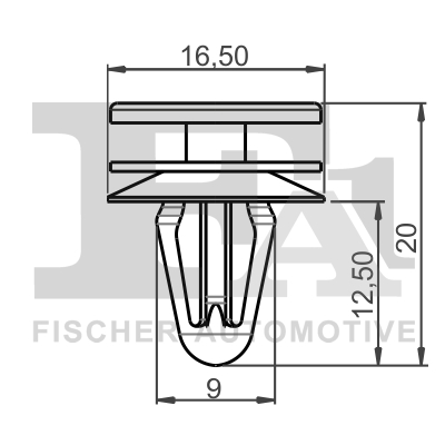 Ilustracja 21-40020.5 FA1 clip, listwa ochronna