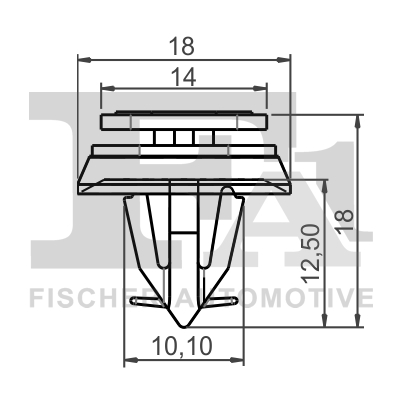 Ilustracja 31-40001.5 FA1 clip, listwa ochronna