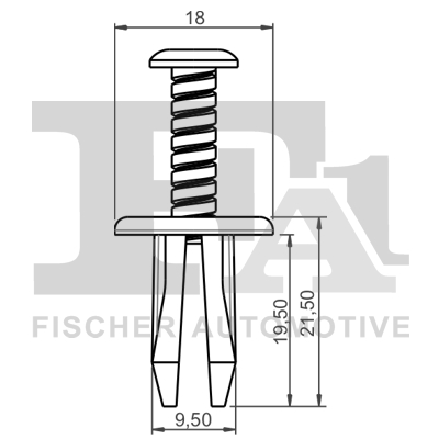 Ilustracja 33-30001.5 FA1 clip, listwa ochronna