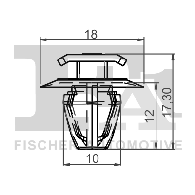 Ilustracja 33-40010.5 FA1 clip, listwa ochronna