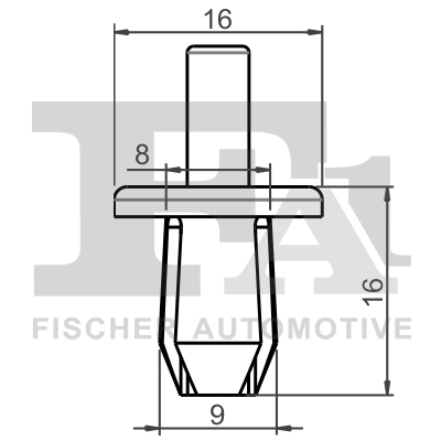 Ilustracja 55-20001.5 FA1 clip, listwa ochronna