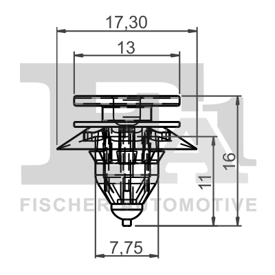 Ilustracja 55-40013.5 FA1 clip, listwa ochronna