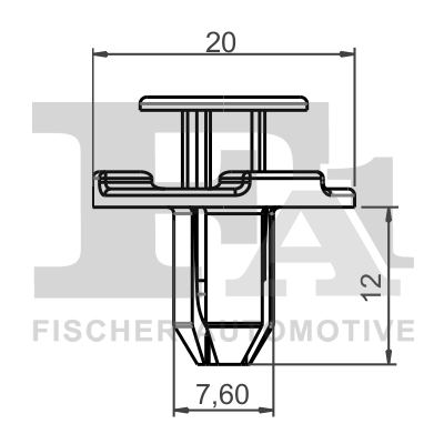 Ilustracja 75-20002.5 FA1 clip, listwa ochronna
