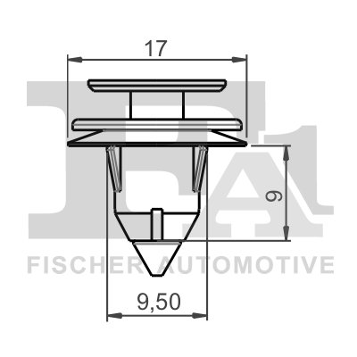 Ilustracja 75-40012.5 FA1 clip, listwa ochronna