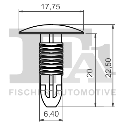 Ilustracja 76-10001.5 FA1 clip, listwa ochronna