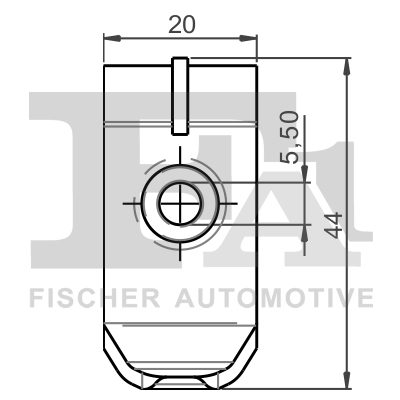 Ilustracja 77-10021.5 FA1 clip, listwa ochronna