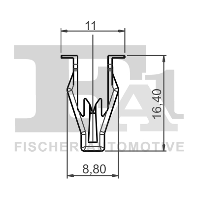 Ilustracja 79-40045.5 FA1 clip, listwa ochronna
