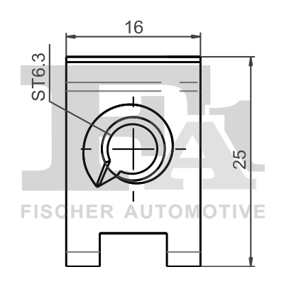 Ilustracja 99-10111.5 FA1 clip, listwa ochronna