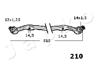Ilustracja 27210 JAPKO drążek kierowniczy poprzeczny