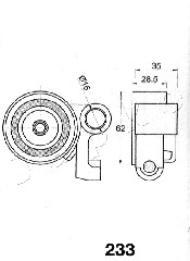 Ilustracja 45233 JAPKO napinacz, pasek rozrządu