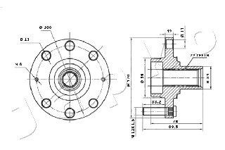 Ilustracja 410018 JAPKO piasta koła