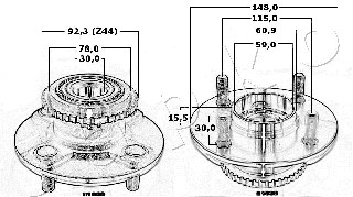 Ilustracja 421039 JAPKO piasta koła