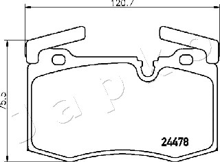 Ilustracja 500137 JAPKO klocki hamulcowe