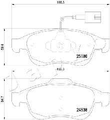 Ilustracja 500243 JAPKO klocki hamulcowe