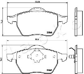 Ilustracja 500312 JAPKO klocki hamulcowe