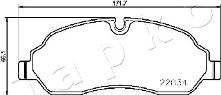 Ilustracja 500320 JAPKO klocki hamulcowe