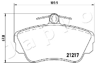 Ilustracja 500326 JAPKO klocki hamulcowe