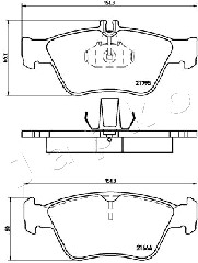 Ilustracja 500508 JAPKO klocki hamulcowe