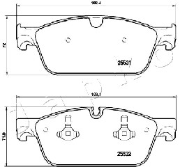 Ilustracja 500532 JAPKO klocki hamulcowe