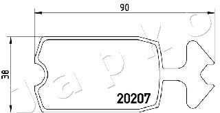 Ilustracja 500648 JAPKO klocki hamulcowe