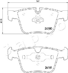Ilustracja 510520 JAPKO klocki hamulcowe